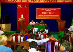 Ủy ban Mặt trận Tổ quốc Việt Nam xã tổ chức Diễn đàn “Công an lắng nghe ý kiến Nhân dân”