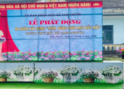 UBND xã Tam Phước tổ chức lễ phát động xây dựng thôn NTM kiểu mẫu thôn Phú Mỹ